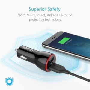 شارژر فندکی 24 وات انکر مدل Anker 24W Dual USB Car Charger PowerDrive 2 A2310 15 شارژر فندکی 24 وات انکر مدل Anker 24W Dual USB Car Charger PowerDrive 2 A2310