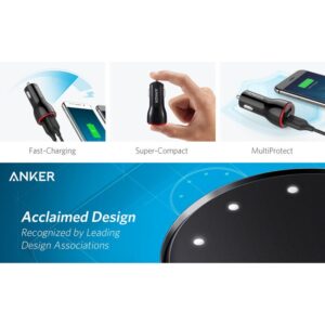 شارژر فندکی 24 وات انکر مدل Anker 24W Dual USB Car Charger PowerDrive 2 A2310 14 شارژر فندکی 24 وات انکر مدل Anker 24W Dual USB Car Charger PowerDrive 2 A2310