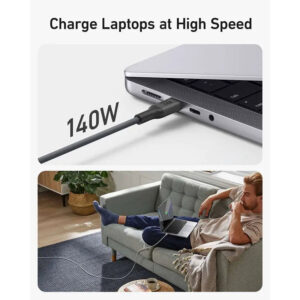 کابل USB-C به USB-C انکر مدل Anker 544 PowerLine USB-C to USB-C 1.8m A80F2 18 کابل USB-C به USB-C انکر مدل Anker 544 PowerLine USB-C to USB-C 1.8m A80F2