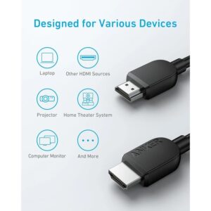 کابل HDMI انکر مدل Anker HDMI Cable Ultra High 1.8m A8742 16 کابل HDMI انکر مدل Anker HDMI Cable Ultra High 1.8m A8742