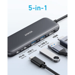 هاب 5 در 1 USB-C انکر مدل Anker USB C 332 Hub Adapter 5-in-1 A8355 15 هاب 5 در 1 USB-C انکر مدل Anker USB C 332 Hub Adapter 5-in-1 A8355